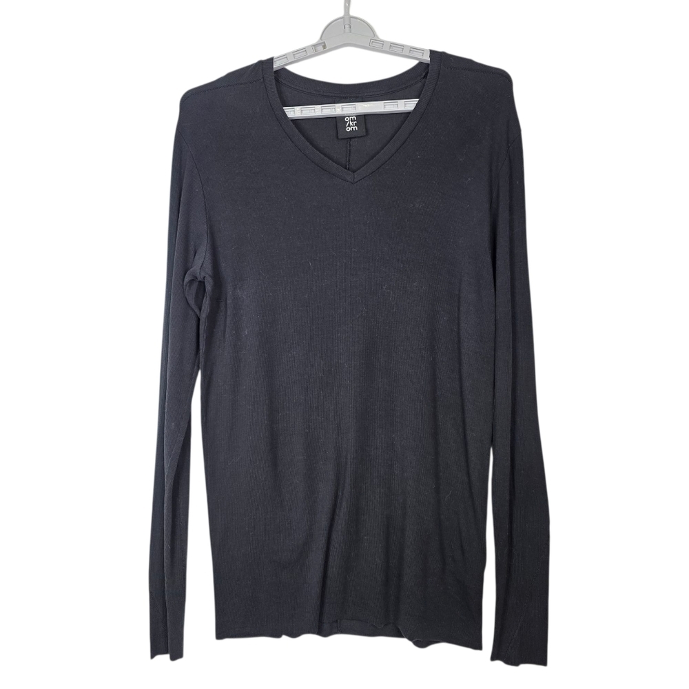 Thom Krom V neck ribbed  long sleeves shirt